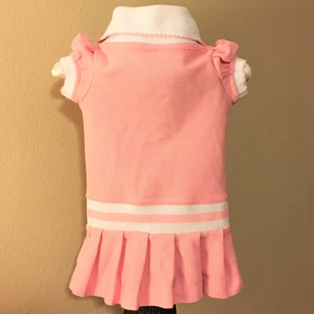 ADIDAS Detroit Baseball Fan Pink Polo Dress   0-3M - Picture 6 of 10